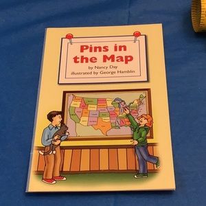 ⛱️2/$5⛱️Pins in the Map , educational reading book, Pearson